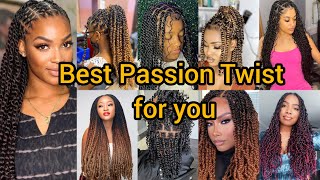 Most Elegant Braid Hairstyles for Black Ladies  Passion Twist Hairstyle  Braids Hairstyle [upl. by Ikey182]