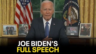 President Joe Biden addresses the nation after dropping out of 2024 race FULL SPEECH [upl. by Benco]