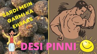 Desi Pinni Recipe 🔥  Winter Healthy Recipes🔥  Sardi Mein Banane Wale Laddu🔥  Desi Da Swad🔥 [upl. by Cerellia]