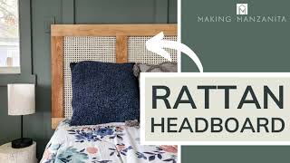 How To Make A Rattan Headboard  EASY Beginner Woodworking Project [upl. by Kendell519]