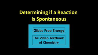 Determining if a Reaction is Spontaneous [upl. by Naiditch522]