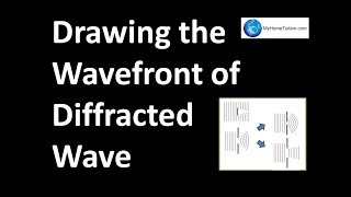 Drawing the Wavefront of Diffracted Wave  Physics [upl. by Ahsuat]