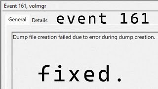 How to Fix Event ID 161 Volmgr Error on Windows 1011 [upl. by Inaflahk241]