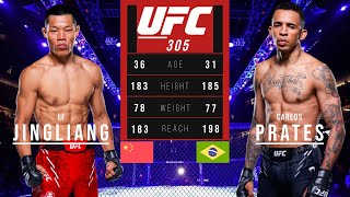 LI JINGLIANG vs CARLOS PRATES FULL FIGHT UFC 305 [upl. by Kcirevam]