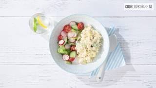 Risotto met courgette en bleekselderij  CookLoveShare [upl. by Yelekalb]