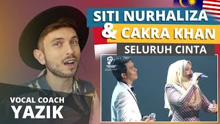 Vocal Coach YAZIK reaction to Siti Nurhaliza amp Cakra Khan  Seluruh Cinta Live [upl. by Marvel287]