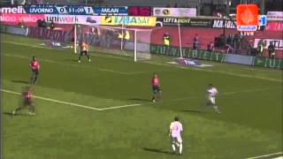 Highlights Livorno 14 Milan 27042008 [upl. by Mesics801]