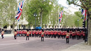 Trooping The Colour Major Generals Review 2023 Troops arriving and Departing [upl. by Henke]