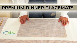 HOKIPO PVC Dining Table Placemats  Dinner Table Mats AR605 [upl. by Sami]