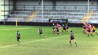 Hallam Chapman try  Devon Colts Cup Final 2016  Barnstaple vs Ivybridge [upl. by Ot222]