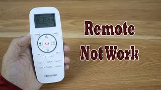 Hisense Air Conditioner Remote Control Not Work  How to Check [upl. by Lise]