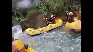 White water rafting at on Kaituna River in Rotorua New Zealand [upl. by Leahcar]