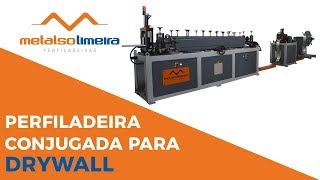 Perfiladeira Conjugada para Guias e Montantes Drywall [upl. by Lainad97]