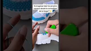 Como Aprender a Tejer Zapatos a Crochet Desde Casa FACIL [upl. by Notsahc]