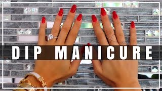 DIP POWDER SNS NAILS  Manicure Application Step By Step amp Review [upl. by Kalvin636]