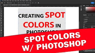 How to crop images  change color space amp create spot channels in Photoshop [upl. by Arihas]