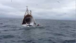 incredible video prawn trawler sinks in cold Irish sea [upl. by Romelda]