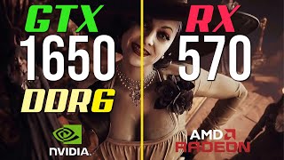 GTX 1650 GDDR6 vs RX 570 [upl. by Eulalee]