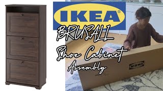 IKEA BRUSALI Shoe Cabinet Assembly [upl. by Suelo]