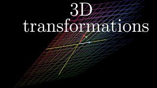 Threedimensional linear transformations  Chapter 5 Essence of linear algebra [upl. by Yragerg]