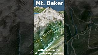 Mount Baker Topographic Profile and Map Washington State [upl. by Cathee]