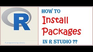 How to install packages in R studio  How to Install ggplot2 in R studio [upl. by Yor]