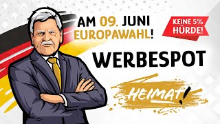 HEIMAT Europawahl Spot 2024  Remigration jetzt  Raus aus EUampNATO [upl. by Einnaoj289]