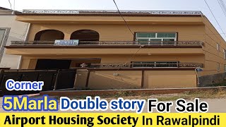 Corner 5Marla Double Storey House For Sale Rawalpindi [upl. by Darcie543]