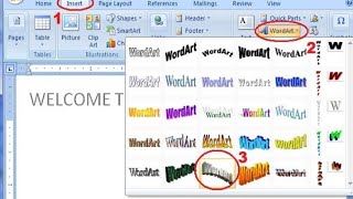 HOW We created WORD ART ON MS word [upl. by Lede]