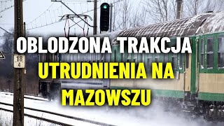 Oblodzona Sieć Trakcyjna na Mazowszu Opóźnione i Odwołane Pociągi  Trans Newsy [upl. by Dunaville747]