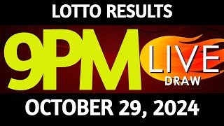 Lotto Result Today 900 pm draw October 29 2024 Tuesday PCSO LIVE [upl. by Akire]