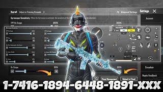 NEW UPDATE 34🔥BEST SENSITIVITY CODE  CONTROL SETTINGS BGMIPUBG MOBILE [upl. by Eibbed]