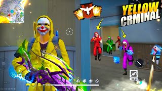 FREEFIRE🔥Yellow Criminal Ump  Groza Solo vs Squad 🤯 22 Kills Garena freefire PK GAMERS freefire [upl. by Relyks]