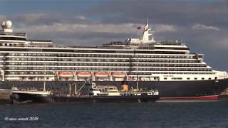 Three Grand Cunard Queens set sail from Southampton Docks Today 100818 [upl. by Adnahcal195]