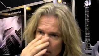 Namm 2011 Adrian Vandenberg interview with customguitarboutiquecom [upl. by Mariska]