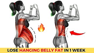 The Best Exercises for Hanging Belly Fat  30min Workout To LOSE 3 INCHES OFF WAIST in 1 Week [upl. by Mcnully]