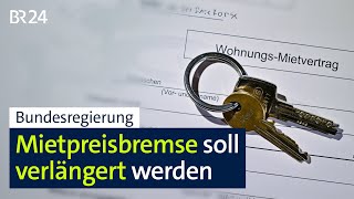 Einigung Ampel will Mietpreisbremse bis Ende 2028 verlängern  BR24 [upl. by Hullda]