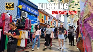 Kuching Malaysia city tour Sarawak street walk 4K UHD [upl. by Ruffina]