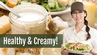 Homemade Caesar Salad Dressing No Anchovies with Cottage Cheese [upl. by Ettennej]