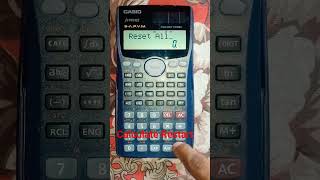 How to reset 991MS scientific calculator  Reset scientific 991ms calculator [upl. by Roumell658]