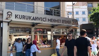 KURUKAHVECİ MEHMET EFENDİ 150 YILDIR KAHVE HİZMETİ VERİYOR SİRKECİ YENİ YERİNDE KAHVECİ [upl. by Anrev]