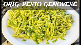 TROFIE AL PESTO GENOVESE authentic recipe homemade in Italy  ready in 10 min [upl. by Gabriele]