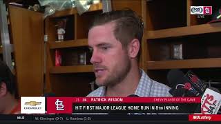 Patrick Wisdom quotIt still gives me goosebumpsquot thinking about first major league homer [upl. by Iat]