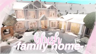 BLOXBURG  Blush Family Home  House Build [upl. by Gusella889]