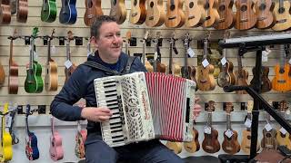 Mark playing a Fantini Piano Accordion  Hobgoblin Music Birmingham [upl. by Kenwee]