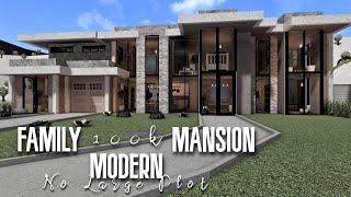 Modern Family Mansion 100k Roblox Bloxburg  No Large Plot [upl. by Vevine]