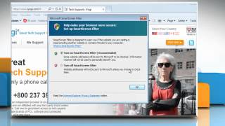 Internet Explorer® 9 How to turn Smart Screen Filter off and on in Windows® 7 [upl. by Yrad]