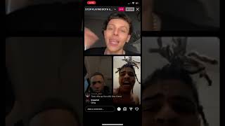 Liljitm3n and Jwavy on Instagram live with real Blood squashing there beef after toxiicfairy live [upl. by Nazus]