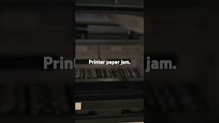 Paper jam in printer [upl. by Aidole153]