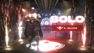 SOLO HELLDIVE MAX DIFFICULTY 9 [upl. by Ahsinwad899]